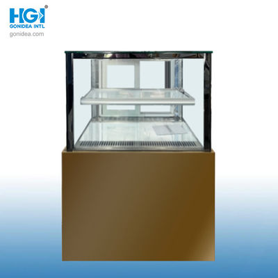 مینی سفارشی شیشه ای درب نمایشگر چیلر یخچال کابینت کیک نمایشگاه Hcs-08f