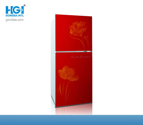 یخچال فریزر تاپ قرمز VCM CE Mute 6 فوت مکعبی یخچال درب دو شیشه ای