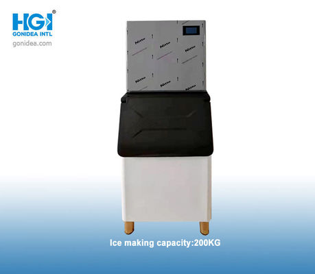 R600a 200kg/24h تجاری بلوک یخ ساز Cube Ice Maker 1100W